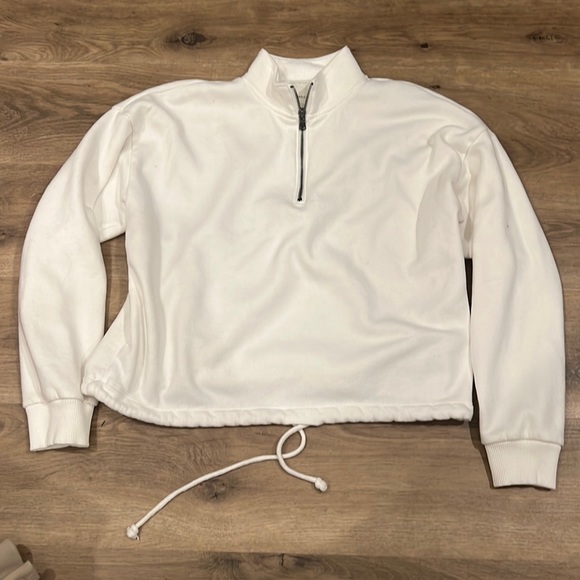 White half zip AMERICAN eagle sweater - Picture 1 of 4